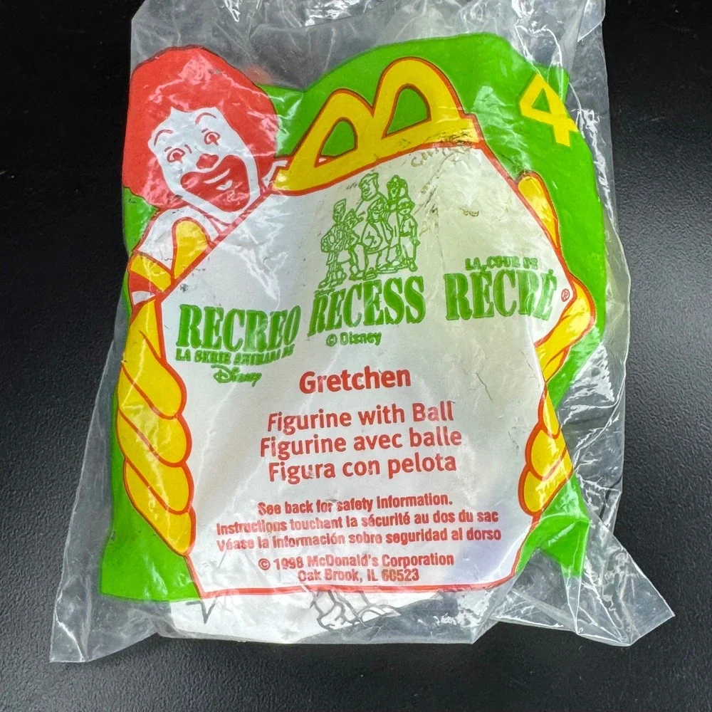 Disney Recess Gretchen McDonald's Figurine with Ball Toy 1998 Kids‎